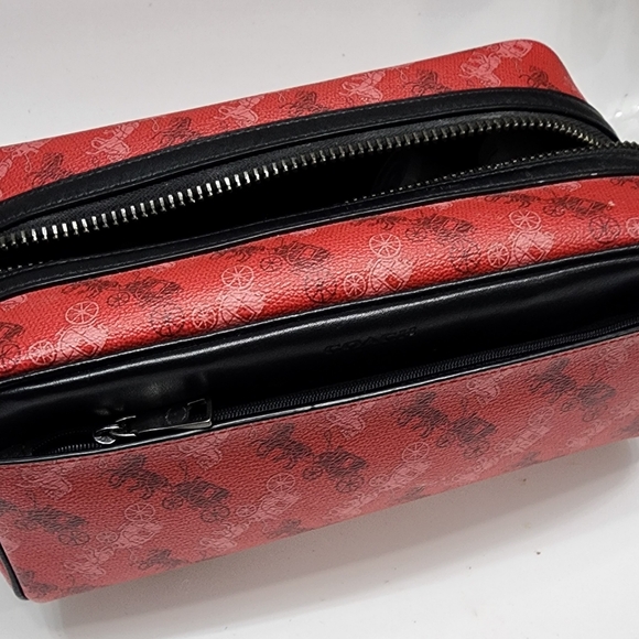 NEW Coach Dopp Kit, Travel, Toiletry Bag - Red - Picture 8 of 8
